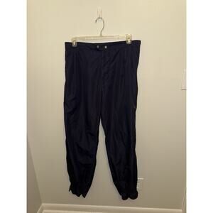Titleist Corbin Pants Men's L Windbreaker Navy Blue Zip Adjustable Waist